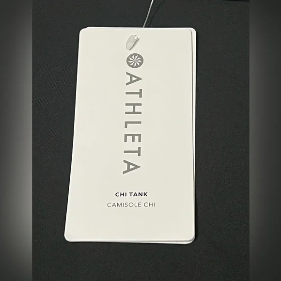 NWT Athleta Chi Tank | Black | Size Small - Picture 2 of 2